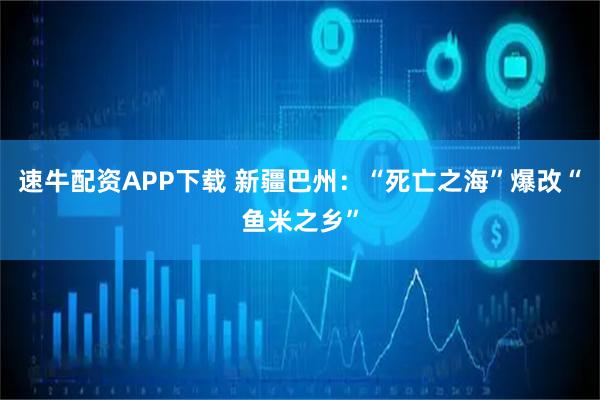 速牛配资APP下载 新疆巴州：“死亡之海”爆改“鱼米之乡”